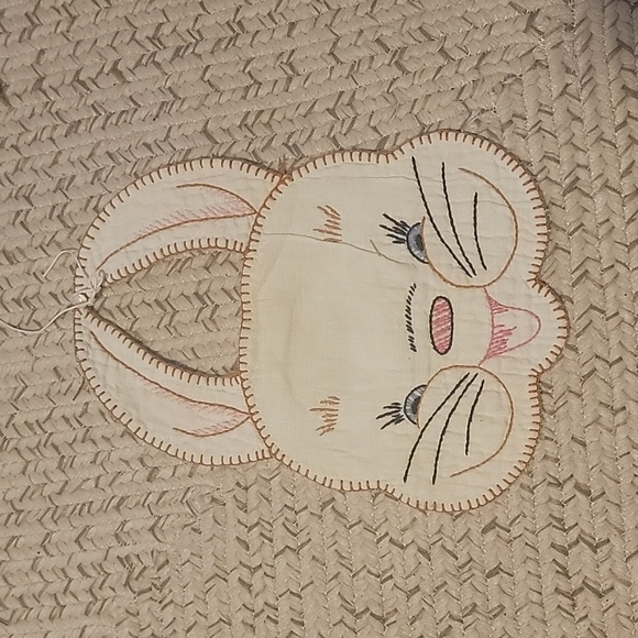 Handmade Other - Vintage Bunny Baby Bib